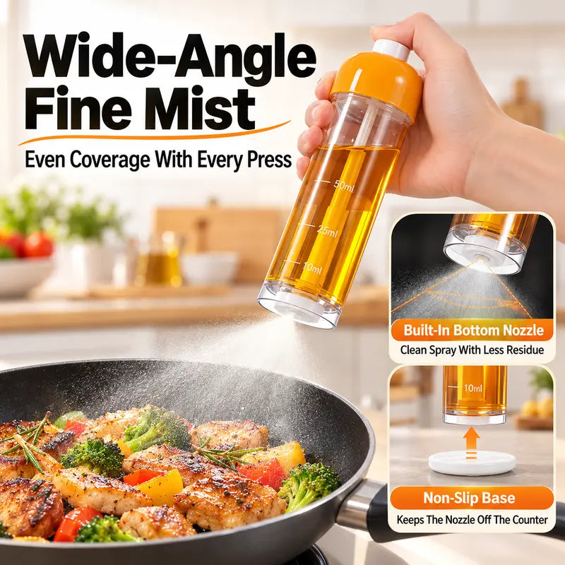 Wide-angle oil mist from the bottom nozzle with a separate standing base