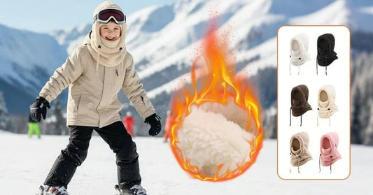 Kids 3-in-1 Fleece Winter Hood