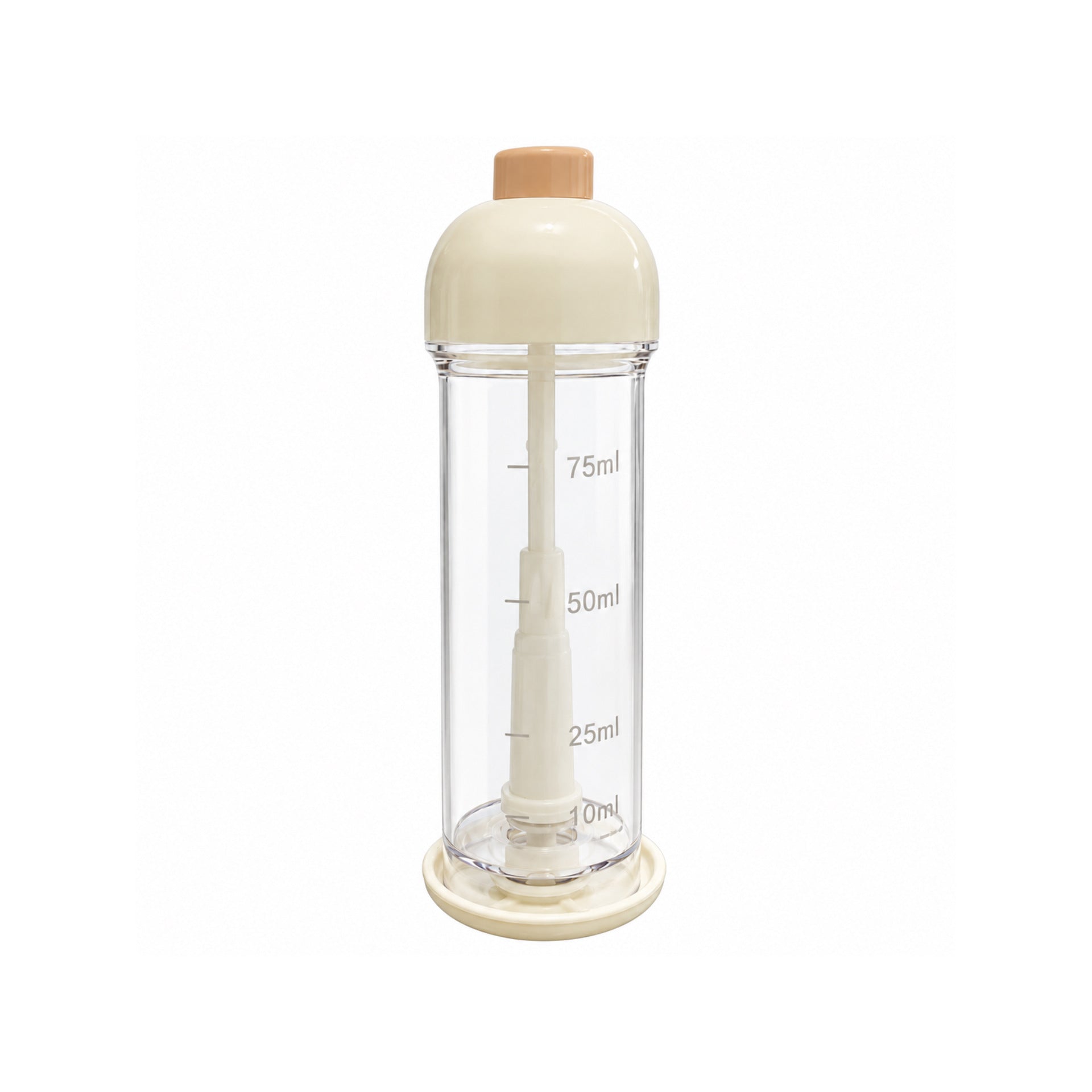 White oil sprayer bottle on a white background