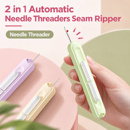 Eptchn 2-in-1 Needle Threader & Seam Ripper Tool